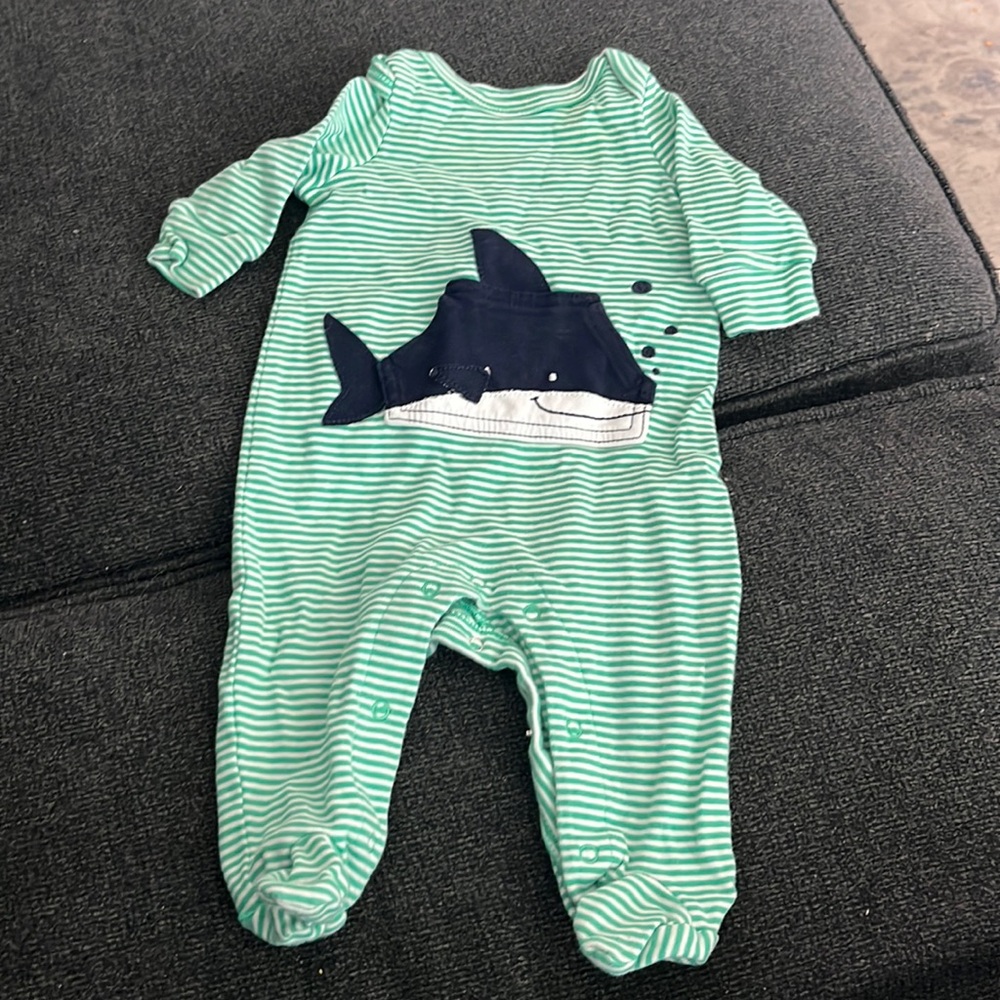 Gap whale onesie with feet
